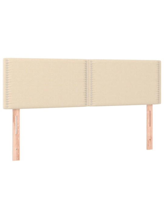 Box spring postel s matrací krémová 140x200 cm textil