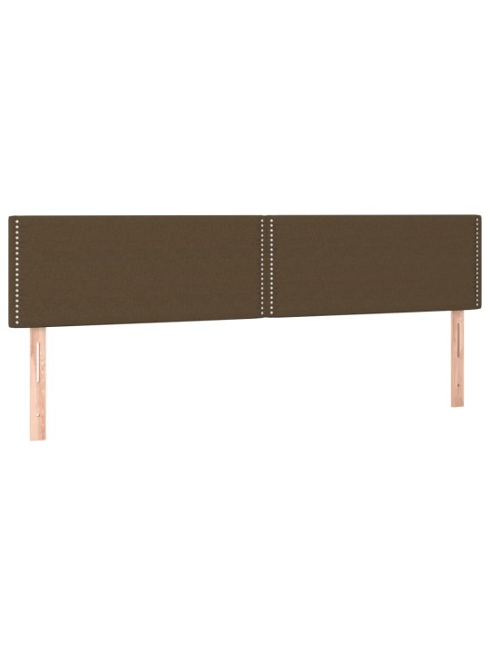 Box spring postel s matrací tmavě hnědá 160x200 cm textil