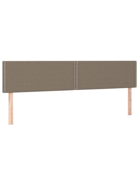 Box spring postel s matrací taupe 180x200 cm textil