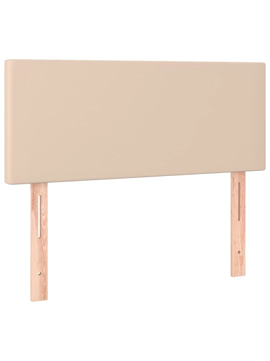 Box spring postel s matrací cappuccino 120x200 cm umělá kůže