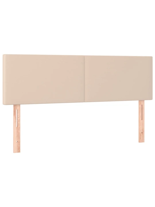 Box spring postel s matrací cappuccino 140x200 cm umělá kůže