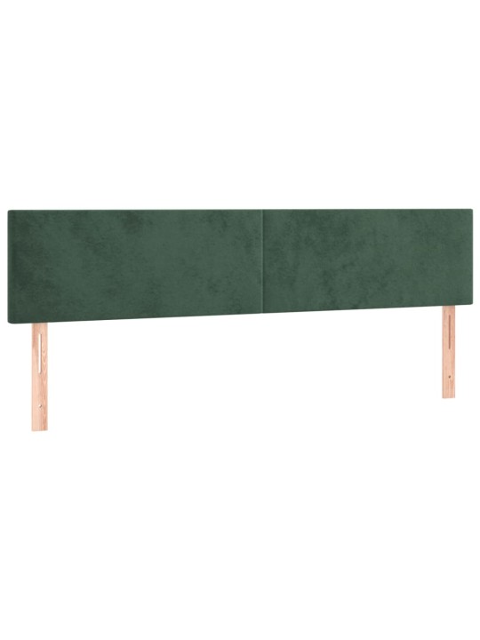 Box spring postel s matrací tmavě zelená 180x200 cm samet