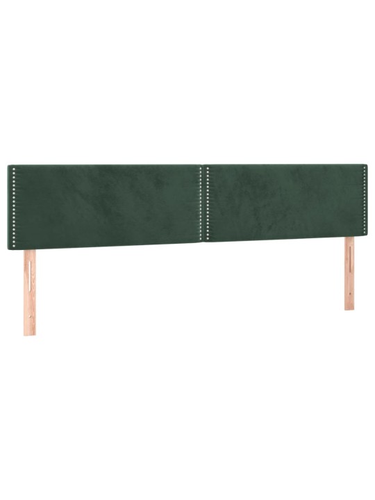 Box spring postel s matrací tmavě zelená 180x200 cm samet