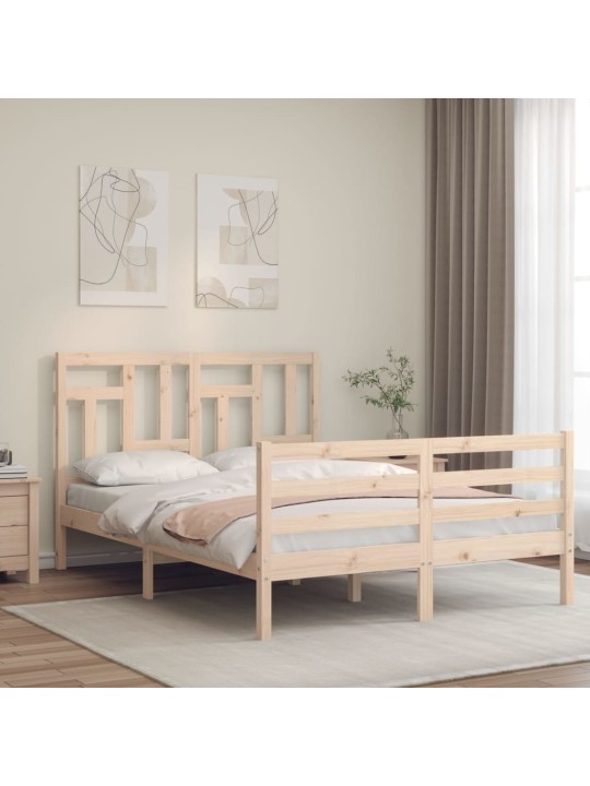 Rám postele s čelem Small Double masivní dřevo
