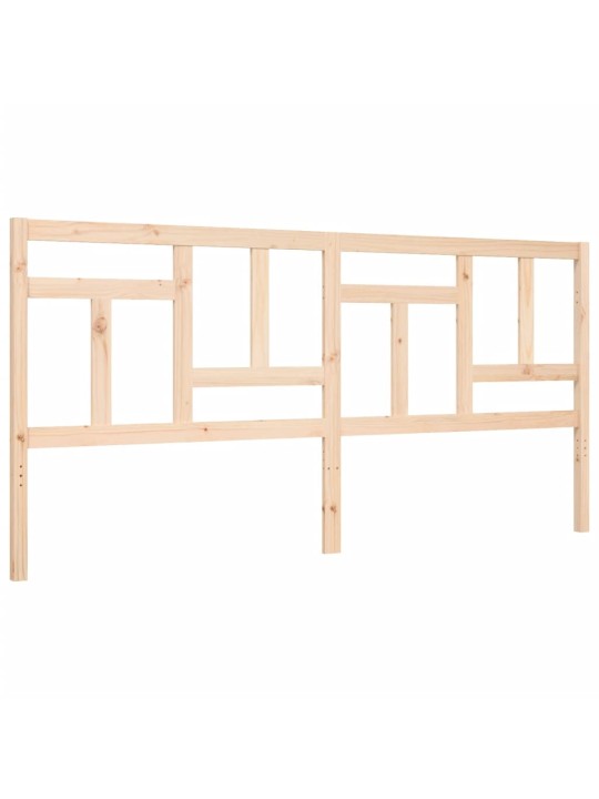 Rám postele s čelem 200 x 200 cm masivní dřevo
