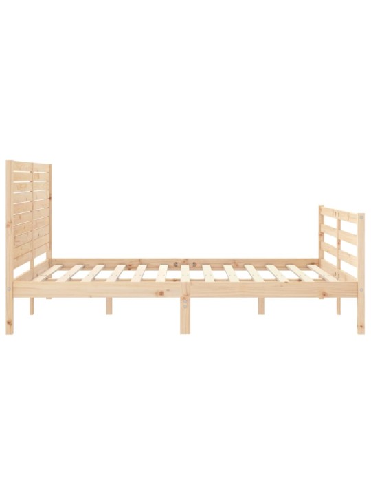 Rám postele s čelem King Size masivní dřevo