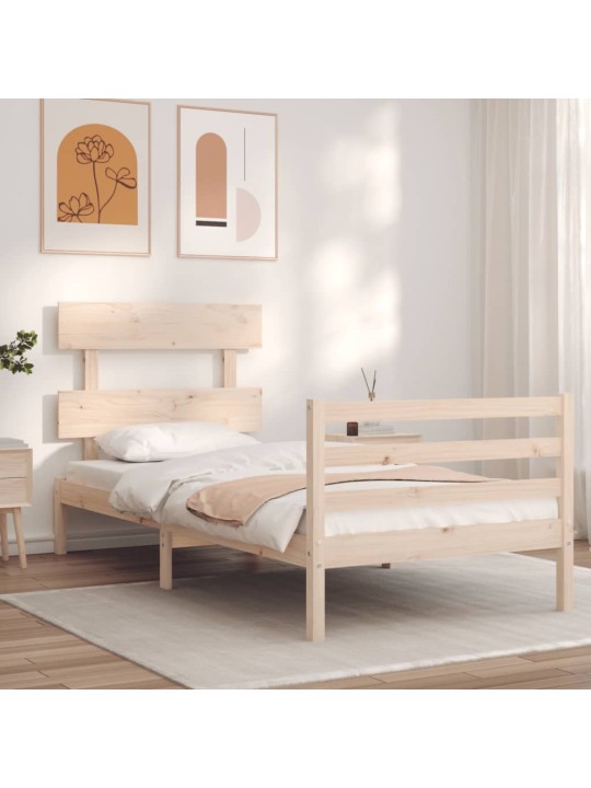 Rám postele s čelem Small Single masivní dřevo