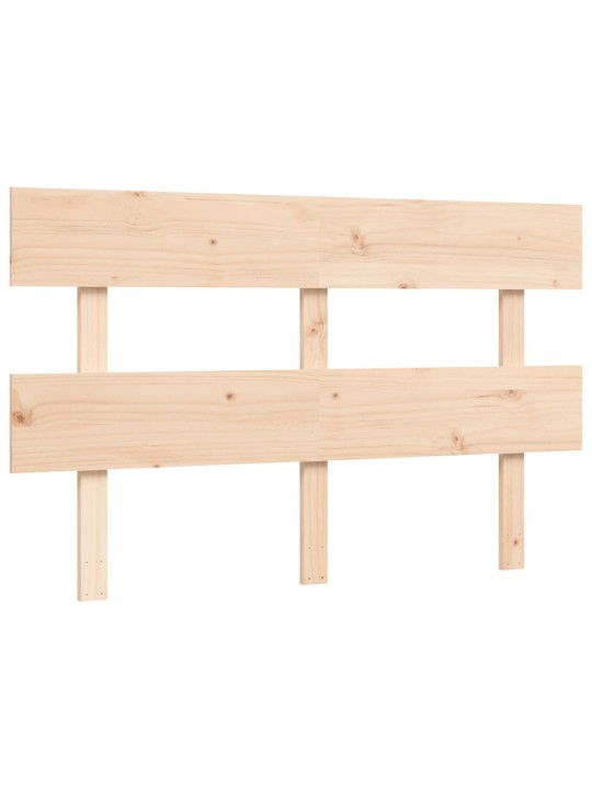 Rám postele s čelem 120 x 200 cm masivní dřevo