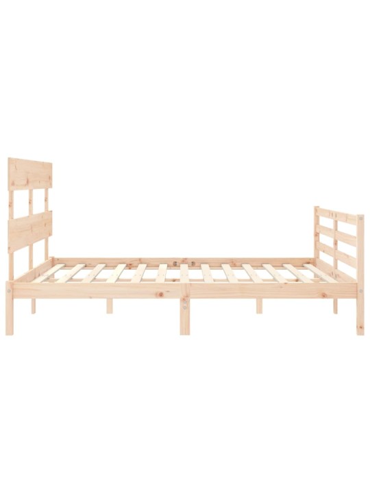 Rám postele s čelem King Size masivní dřevo