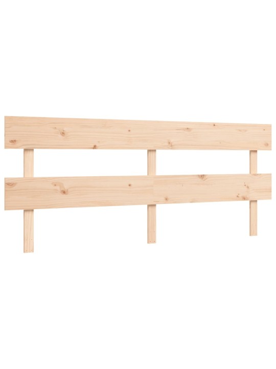 Rám postele s čelem 200 x 200 cm masivní dřevo