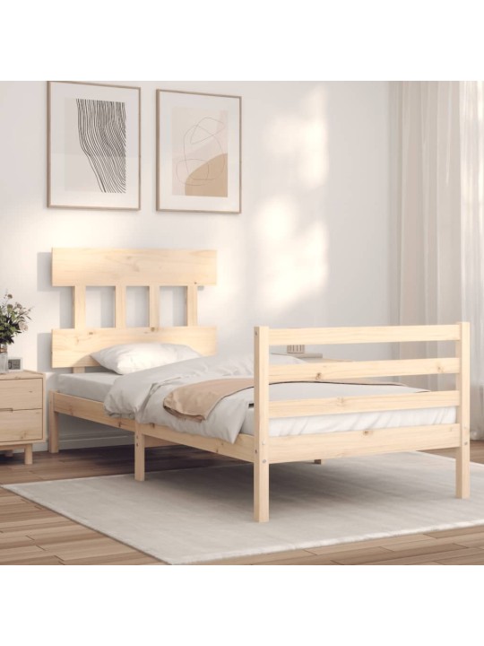 Rám postele s čelem 90 x 200 cm masivní dřevo