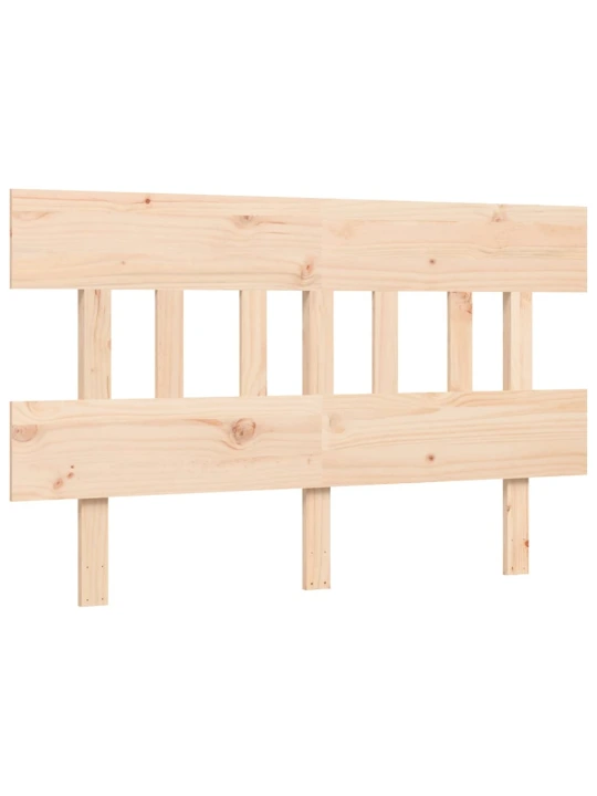 Rám postele s čelem 120 x 200 cm masivní dřevo