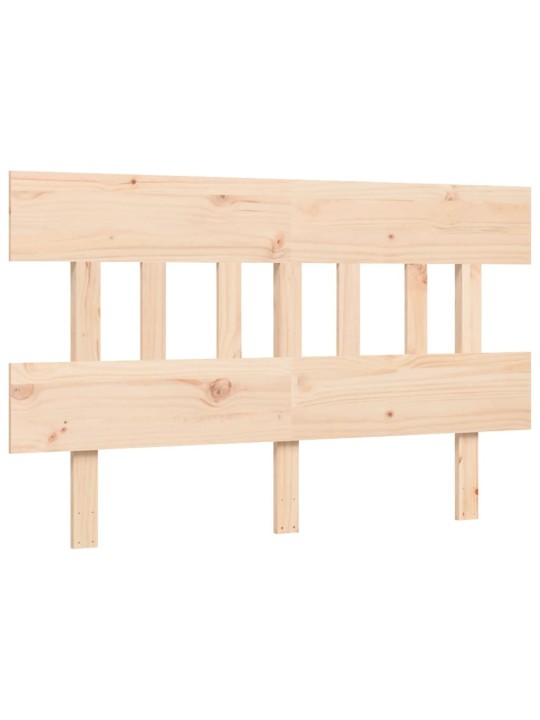 Rám postele s čelem 140 x 200 cm masivní dřevo