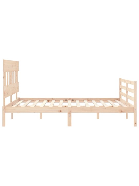 Rám postele s čelem King Size masivní dřevo