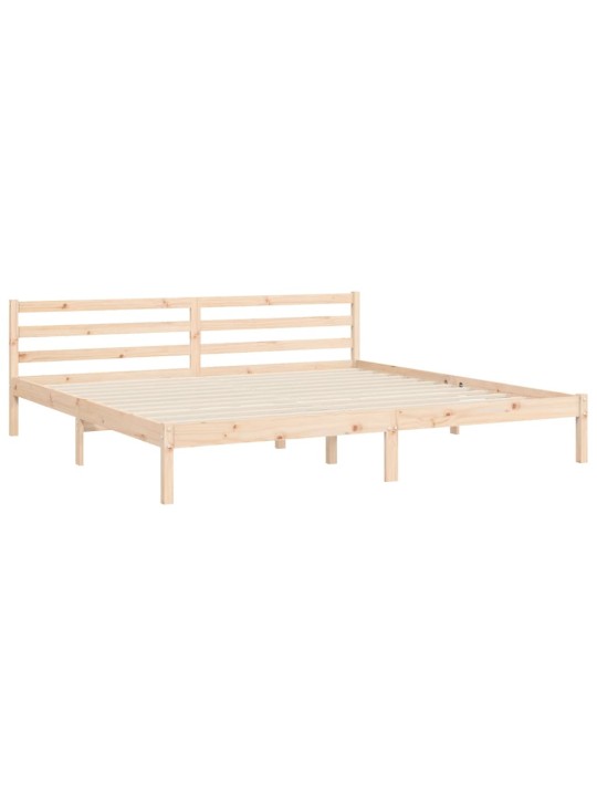 Rám postele s čelem Super King Size masivní dřevo