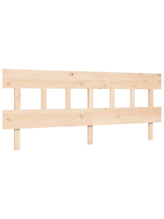 Rám postele s čelem 200 x 200 cm masivní dřevo