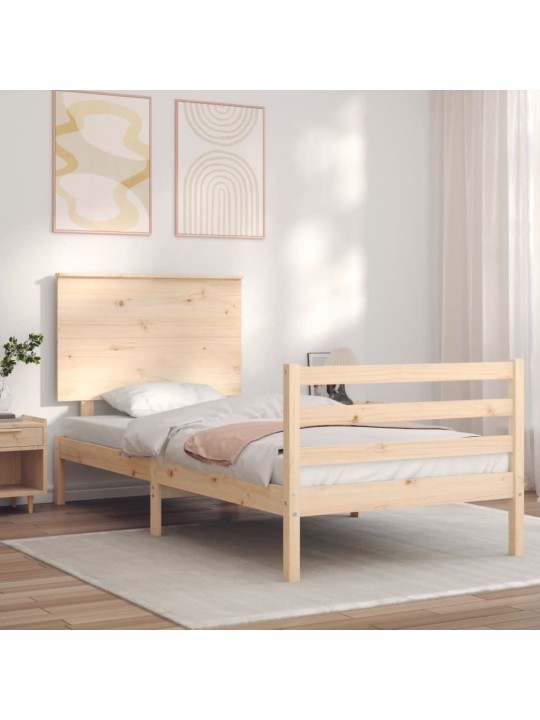 Rám postele s čelem Small Single masivní dřevo