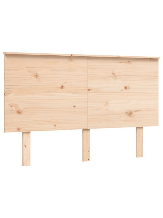 Rám postele s čelem 120 x 200 cm masivní dřevo