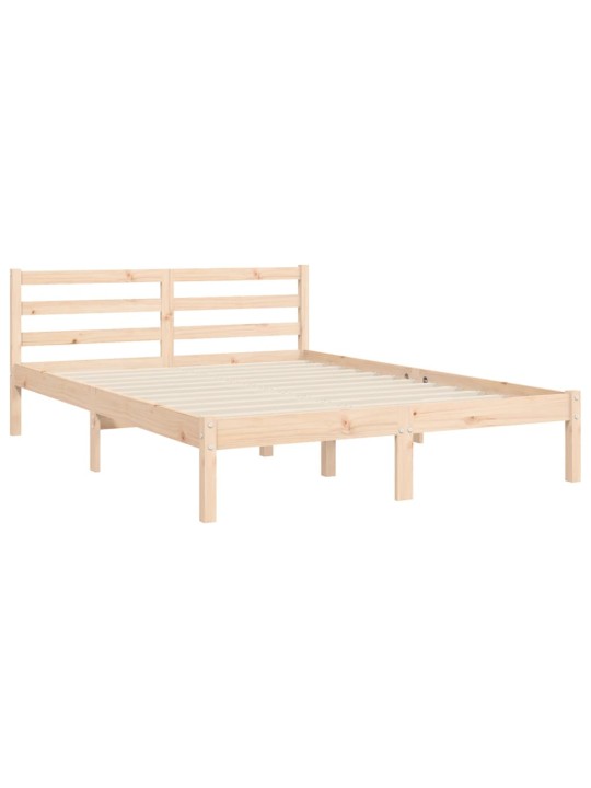 Rám postele s čelem 120 x 200 cm masivní dřevo