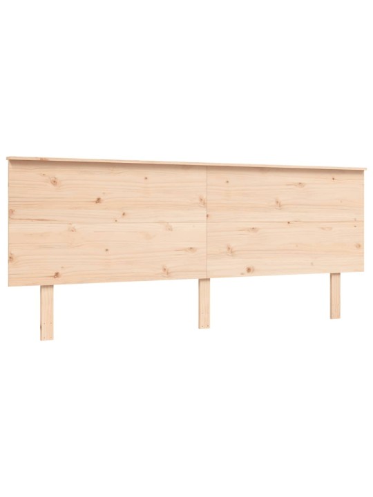 Rám postele s čelem 200 x 200 cm masivní dřevo