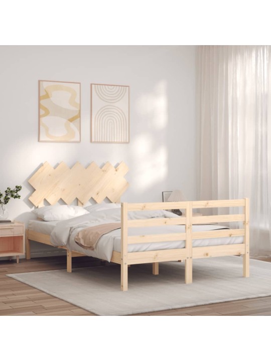 Rám postele s čelem Small Double masivní dřevo