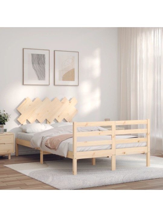 Rám postele s čelem Small Double masivní dřevo