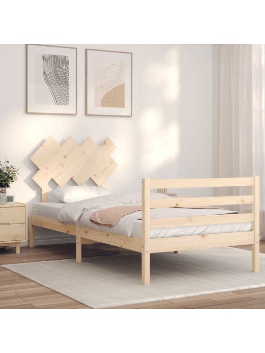 Rám postele s čelem 90 x 200 cm masivní dřevo