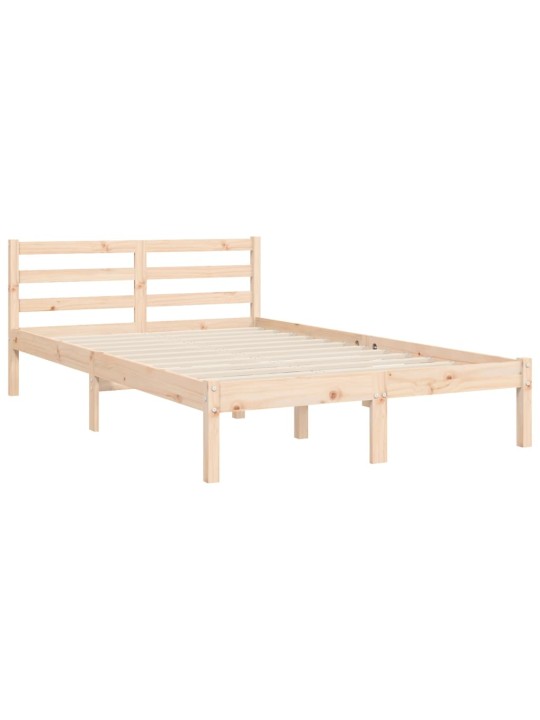 Rám postele s čelem 120 x 200 cm masivní dřevo