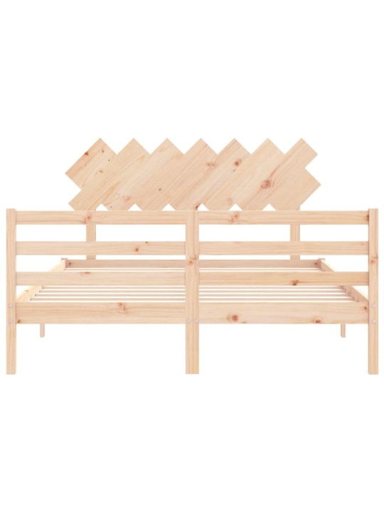 Rám postele s čelem King Size masivní dřevo