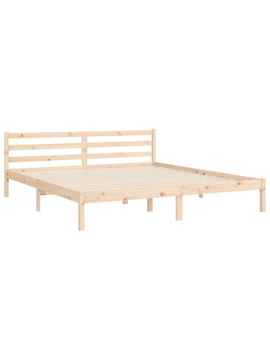 Rám postele s čelem Super King Size masivní dřevo