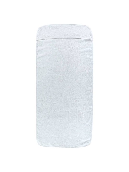 Plážové osušky 4 ks bílé 60 x 135 cm textil 400 GSM