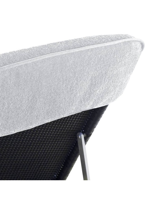 Plážové osušky 4 ks bílé 60 x 135 cm textil 400 GSM
