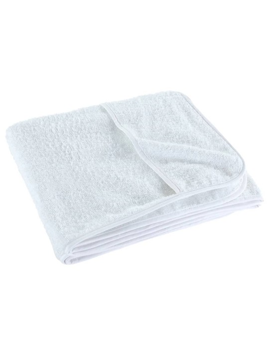 Plážové osušky 6 ks bílé 60 x 135 cm textil 400 GSM