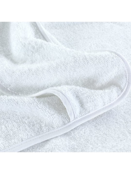 Plážové osušky 6 ks bílé 60 x 135 cm textil 400 GSM