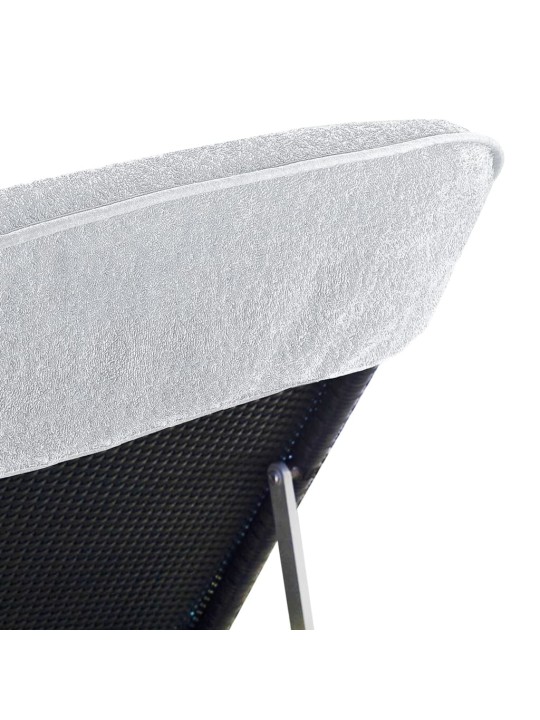 Plážové osušky 6 ks bílé 60 x 135 cm textil 400 GSM