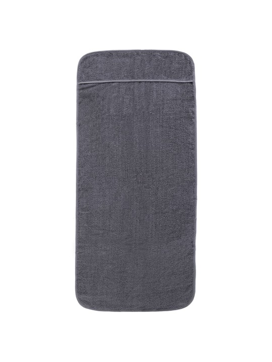 Plážové osušky 4 ks antracitové 60 x 135 cm textil 400 GSM