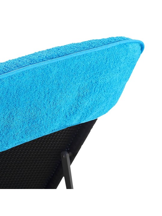 Plážové osušky 4 ks tyrkysové 60 x 135 cm textil 400 GSM