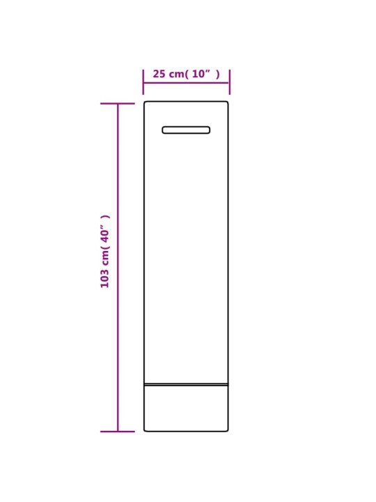 Pytle na písek 25 ks tmavě zelené 103 x 25 cm HDPE