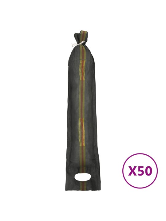 Pytle na písek 50 ks tmavě zelené 103 x 25 cm HDPE