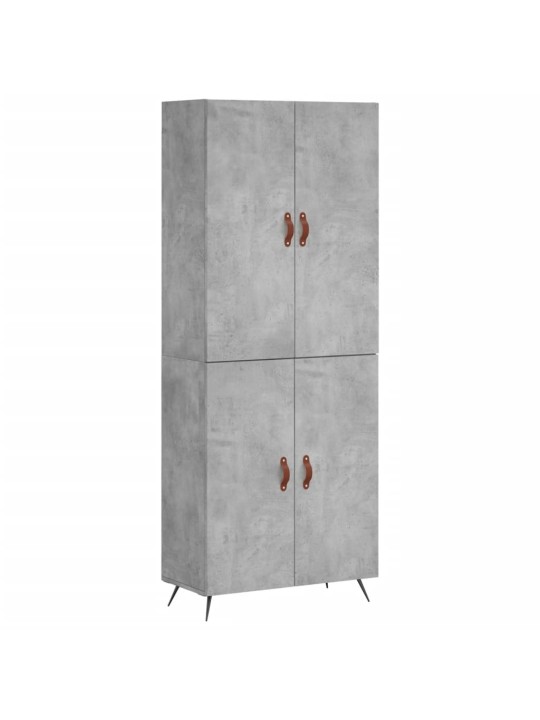 Skříň highboard betonově šedá 69,5x34x180 cm kompozitní dřevo