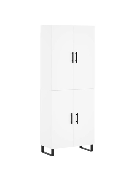 Skříň highboard bílá 69,5 x 34 x 180 cm kompozitní dřevo
