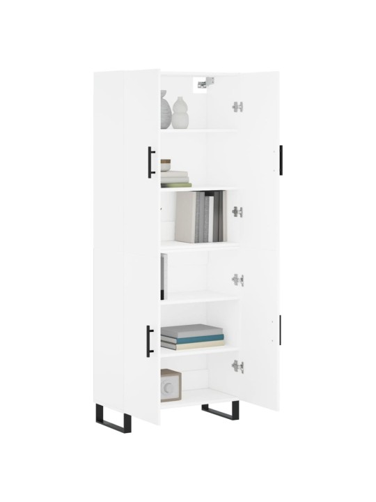 Skříň highboard bílá 69,5 x 34 x 180 cm kompozitní dřevo