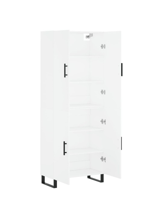 Skříň highboard bílá 69,5 x 34 x 180 cm kompozitní dřevo
