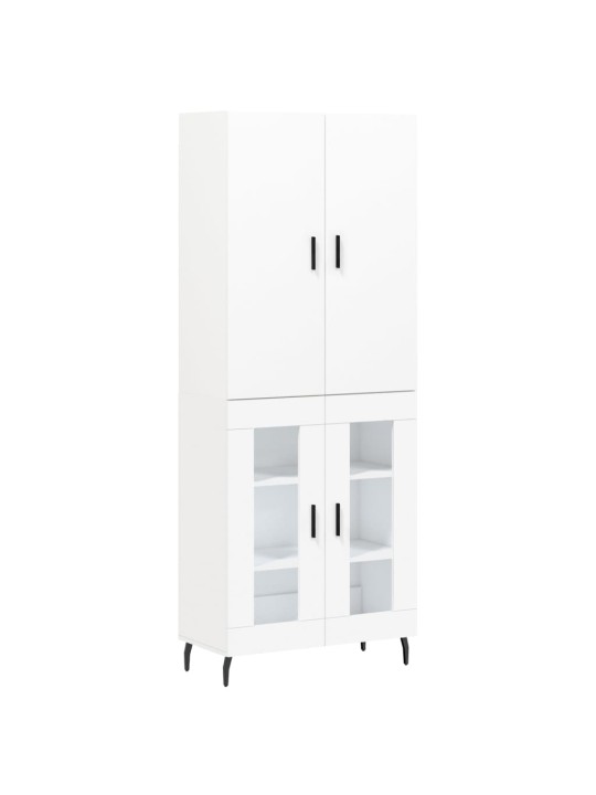 Skříň highboard bílá 69,5 x 34 x 180 cm kompozitní dřevo