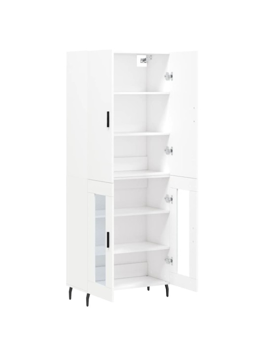 Skříň highboard bílá 69,5 x 34 x 180 cm kompozitní dřevo