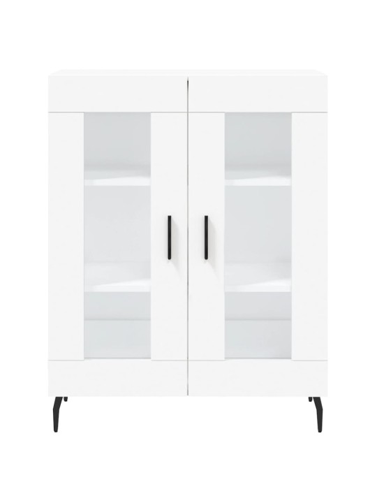 Skříň highboard bílá 69,5 x 34 x 180 cm kompozitní dřevo