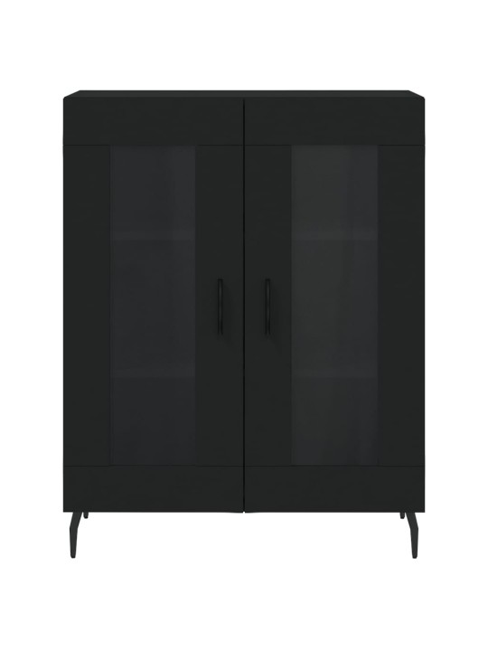 Skříň highboard černá 69,5 x 34 x 180 cm kompozitní dřevo