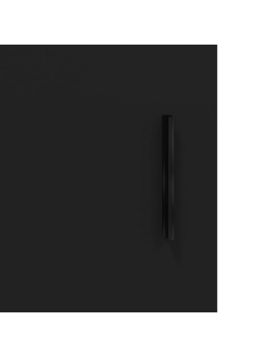 Skříň highboard černá 69,5 x 34 x 180 cm kompozitní dřevo