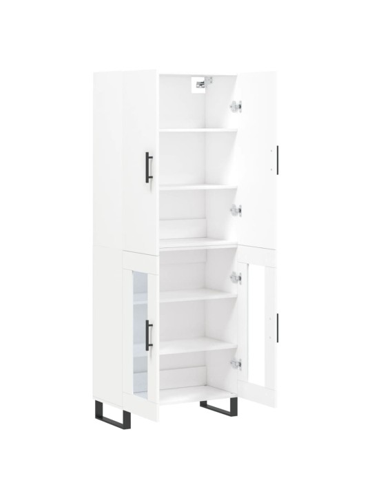 Skříň highboard bílá 69,5 x 34 x 180 cm kompozitní dřevo