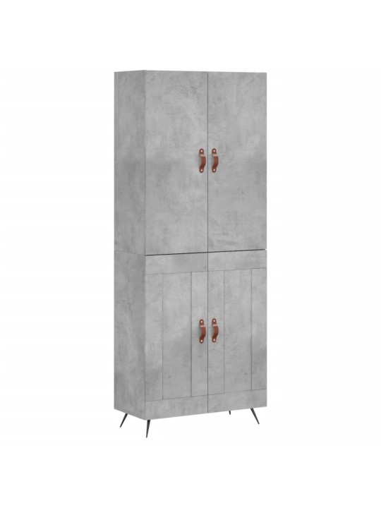 Skříň highboard betonově šedá 69,5x34x180 cm kompozitní dřevo